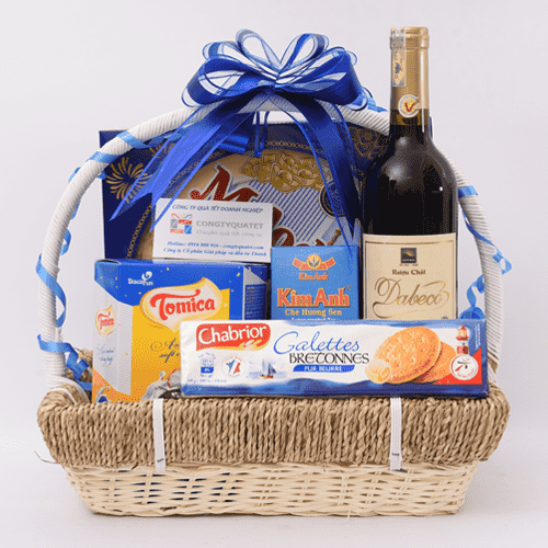 Các mẫu giỏ quà Tết màu xanh đẹp và ý nghĩa nhất 2023